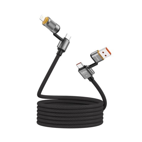Cable de carga Magnético Enrollable 4 en 1