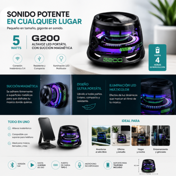 Mini speaker portátil  G200