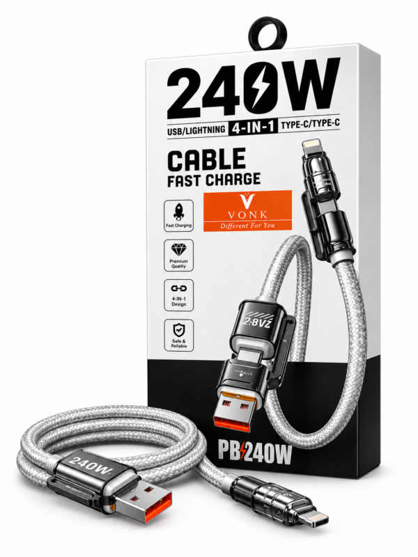 Cable de carga 4 en 1